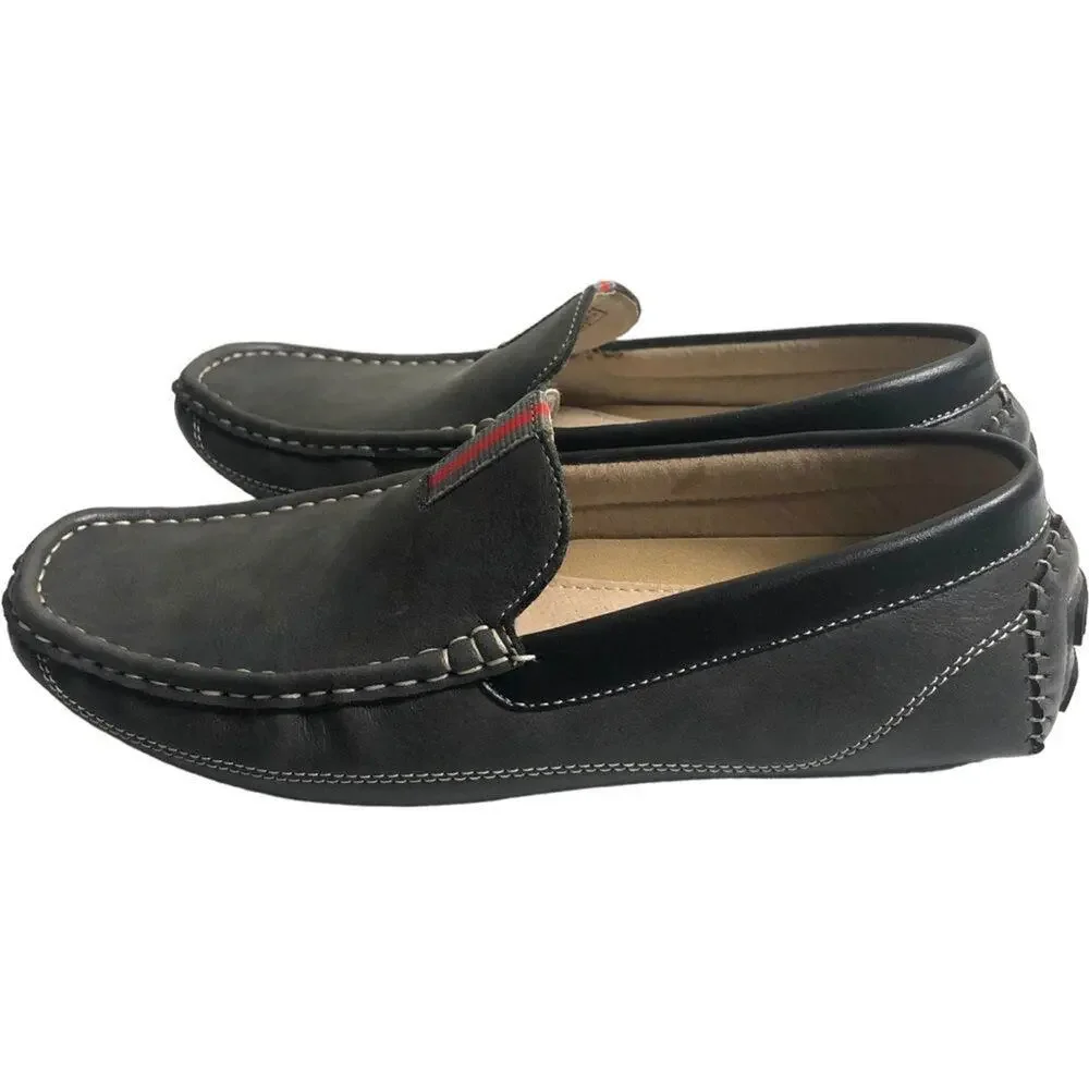 Bruno Marc Gray Penny Loafers Moccasins